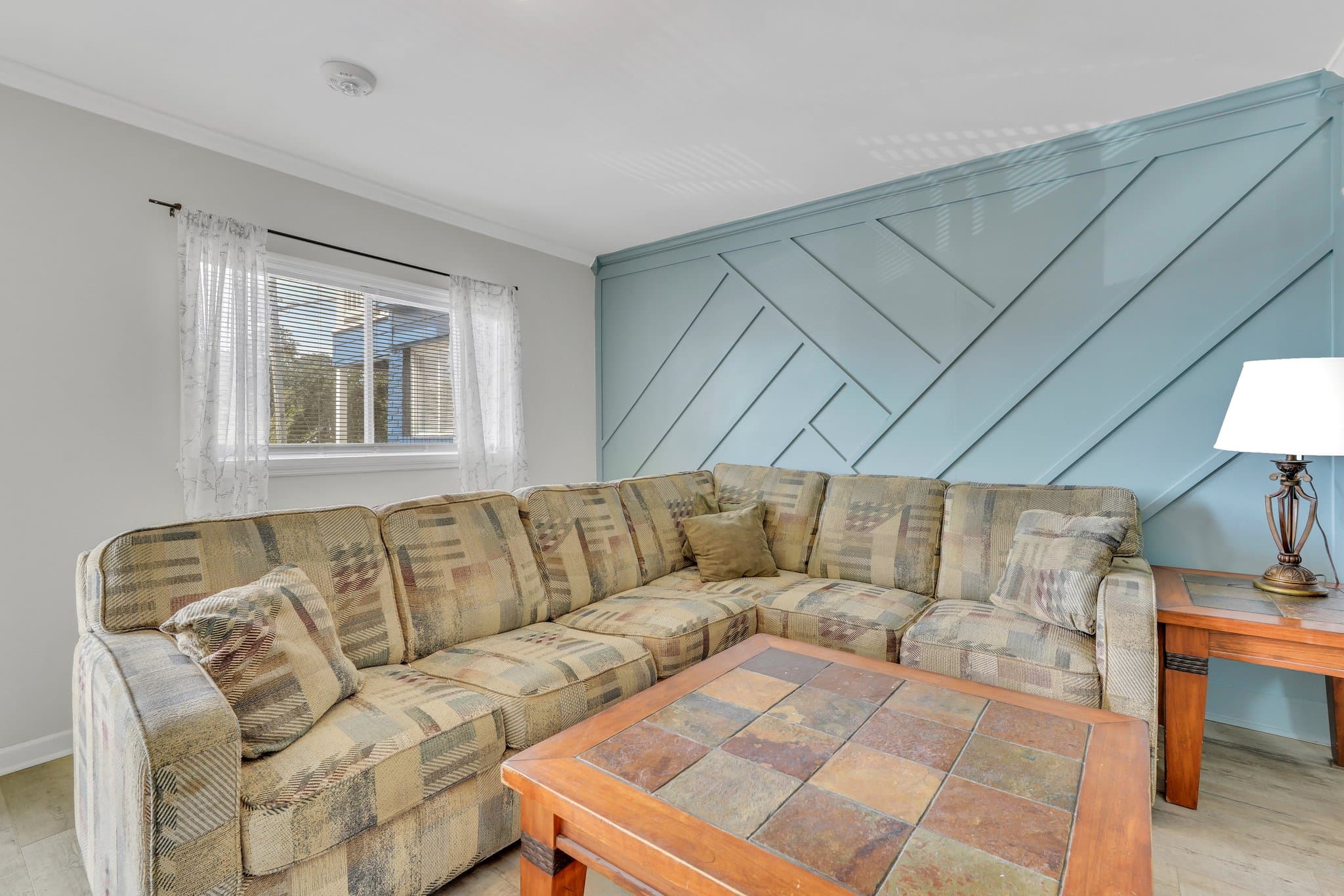 Renovated guest room interior